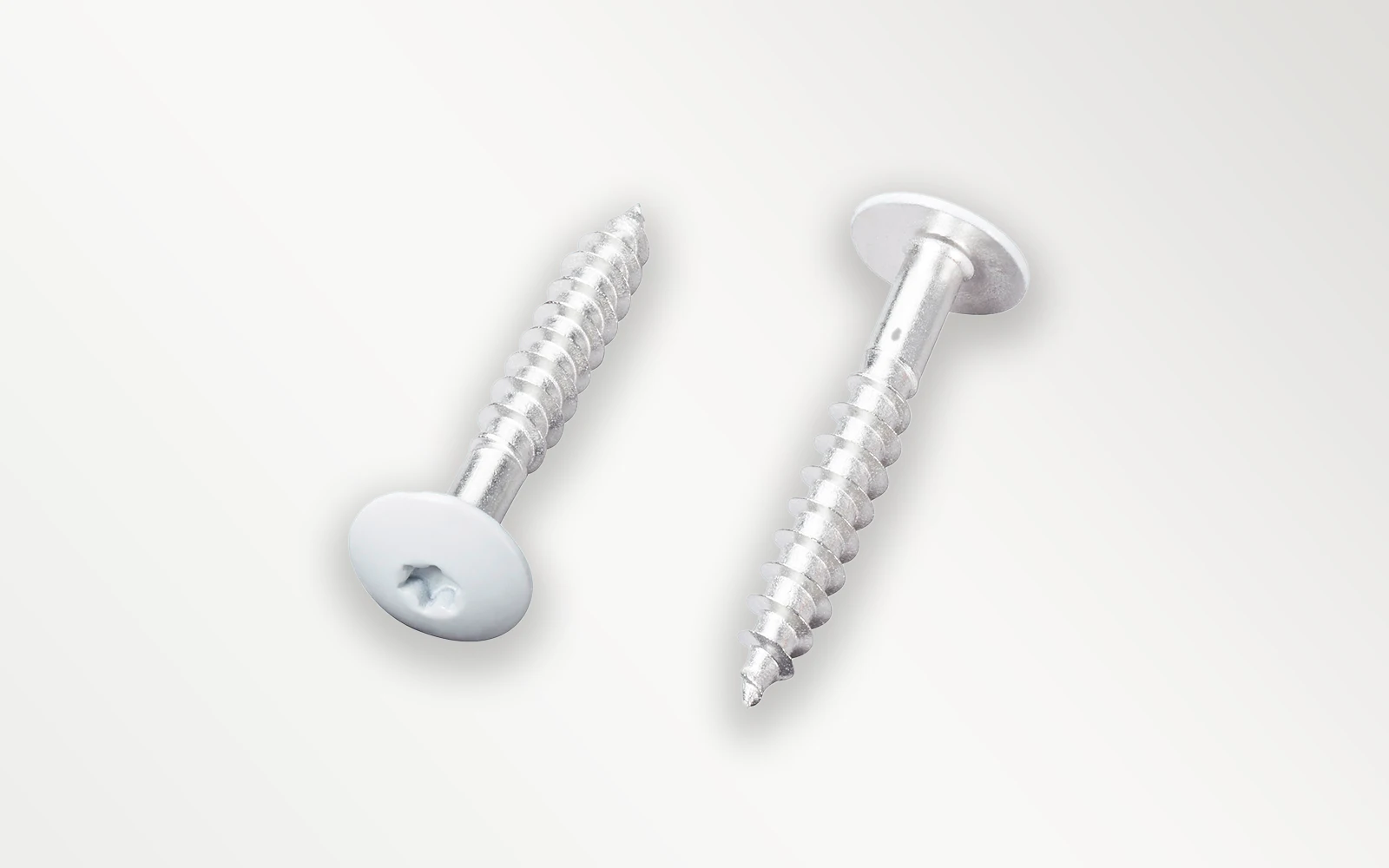 Lichtgraue Schrauben für HPL Platten RAL 7035 Lichtgraue Schrauben für HPL Platten RAL 7035