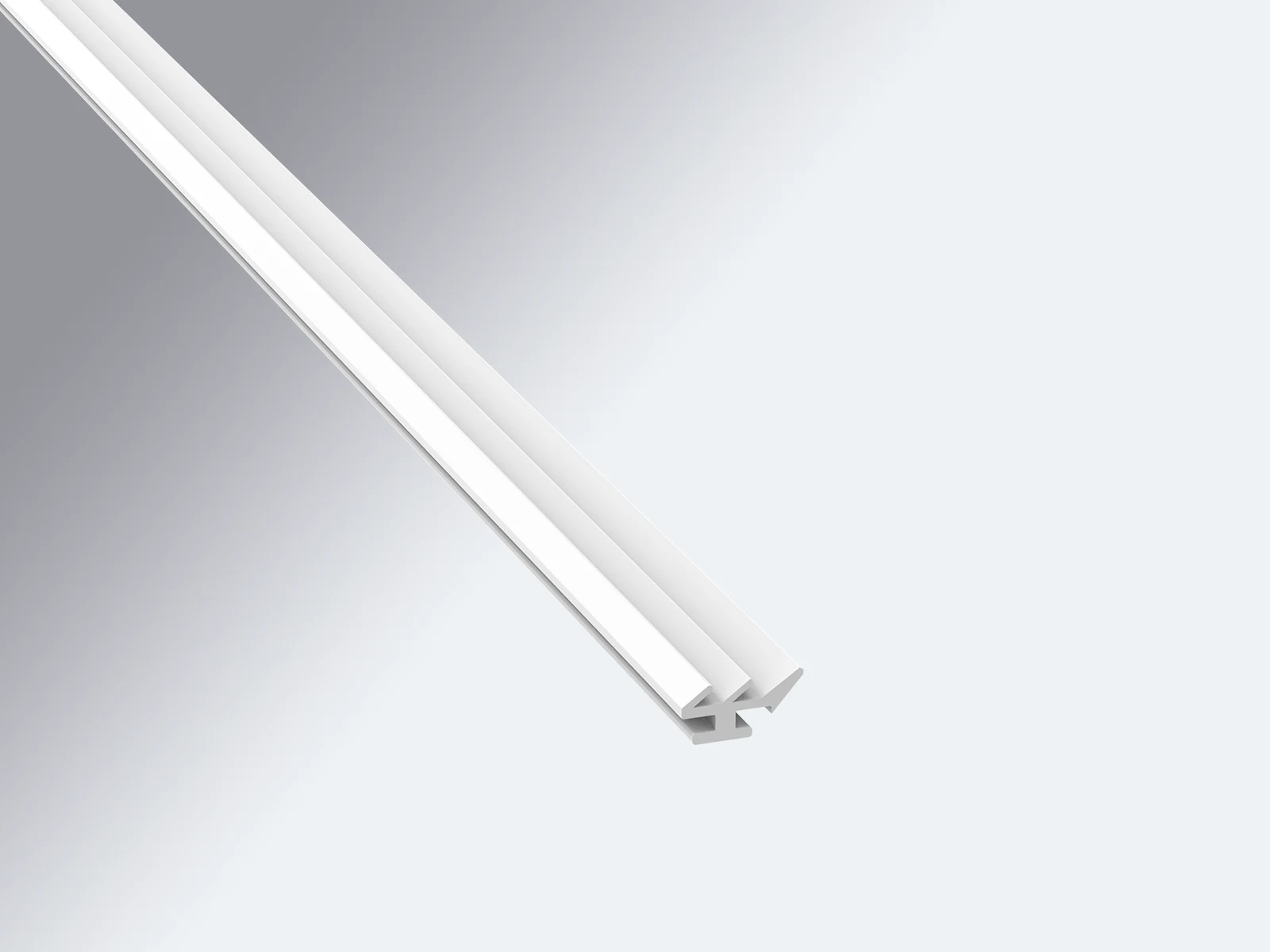 Hellgraue Lippendichtung für Stegplatten Profile