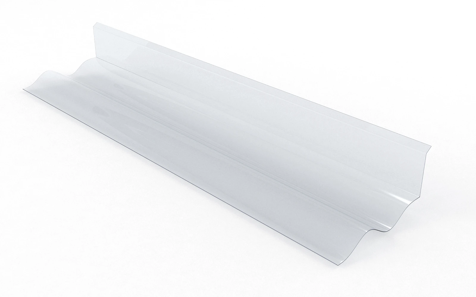 Seitlicher (Ortgang) Wandanschluss aus Polycarbonat für Wellplatten