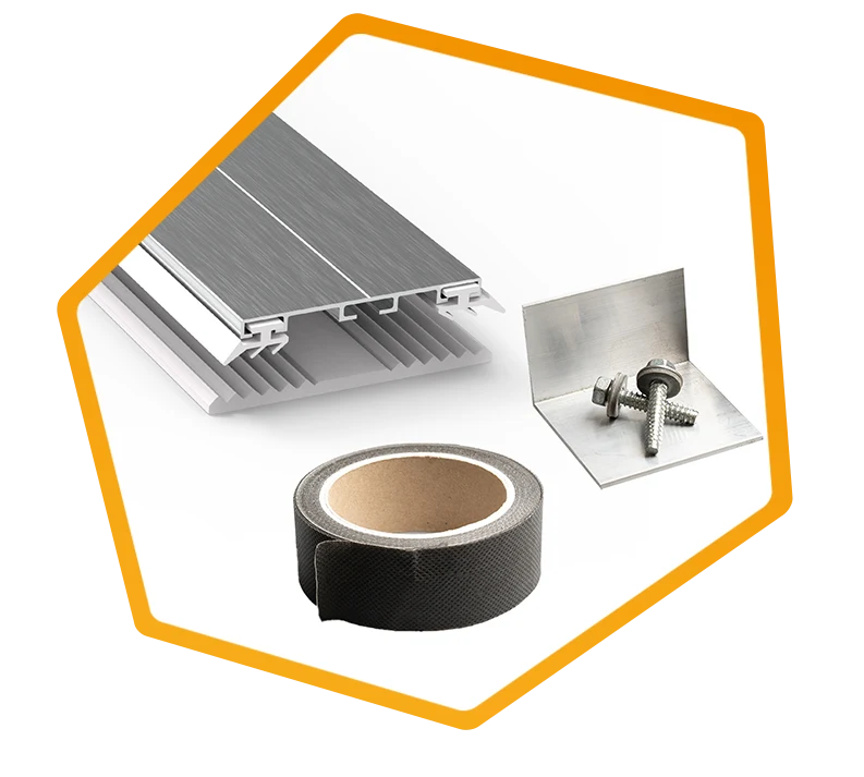 Alu Profile und Zubehör für 4 mm Doppelstegplatten