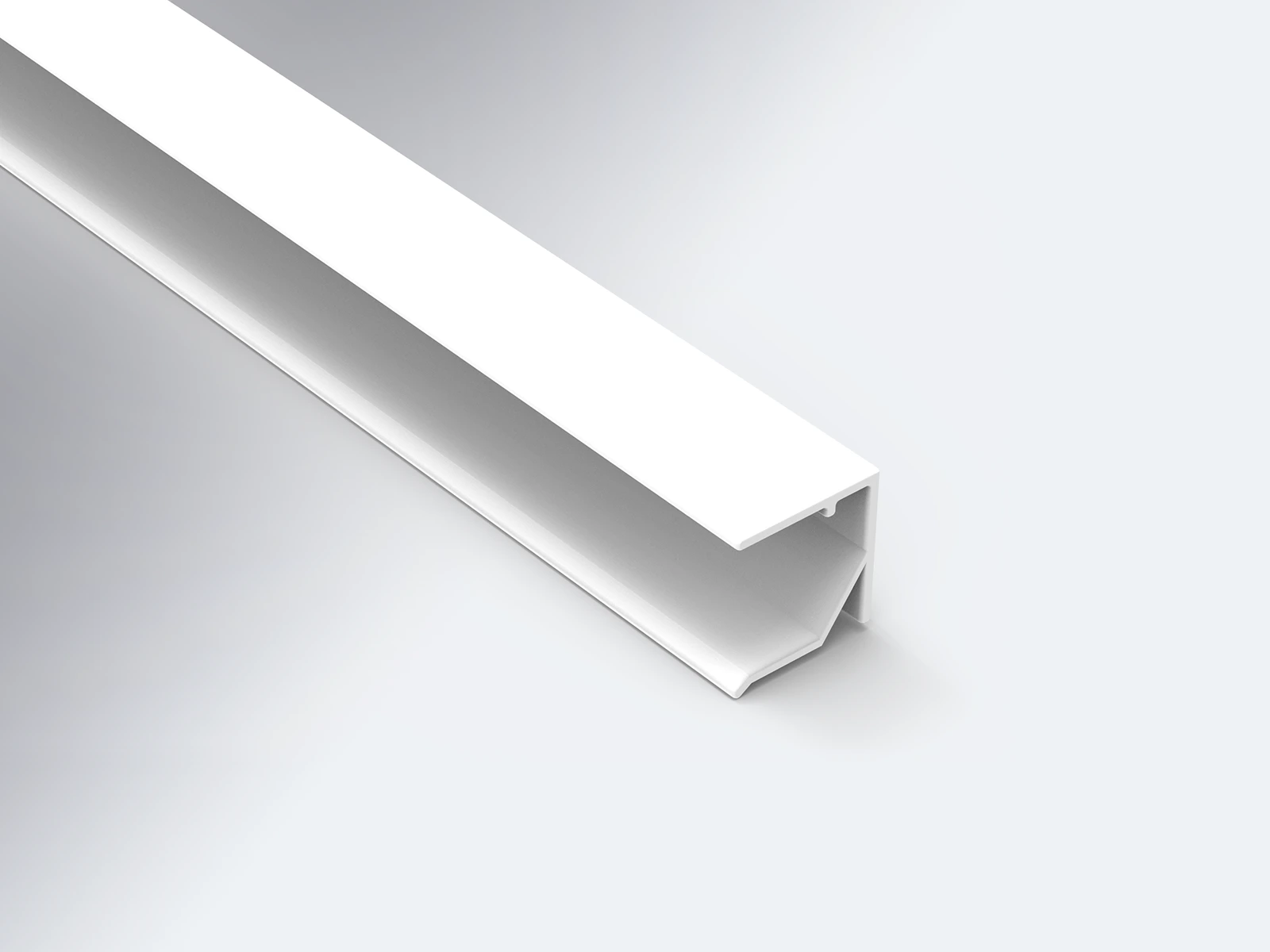 Abschlussprofil weiß Alu Abschlussprofil für 16 mm Stegplatten weiß RAL 9016