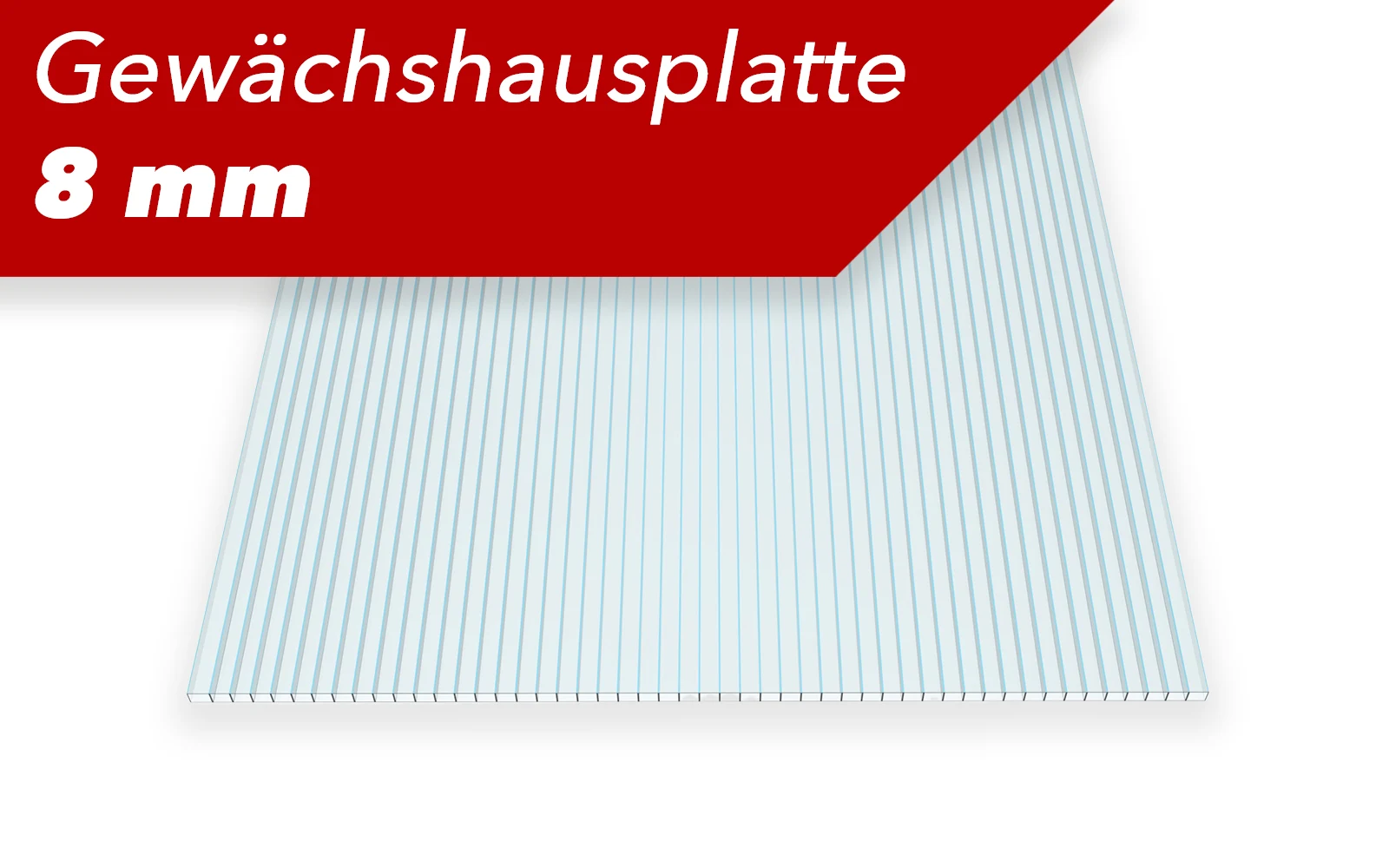8 mm Starke Gewächshausplatte Ersatzplatte