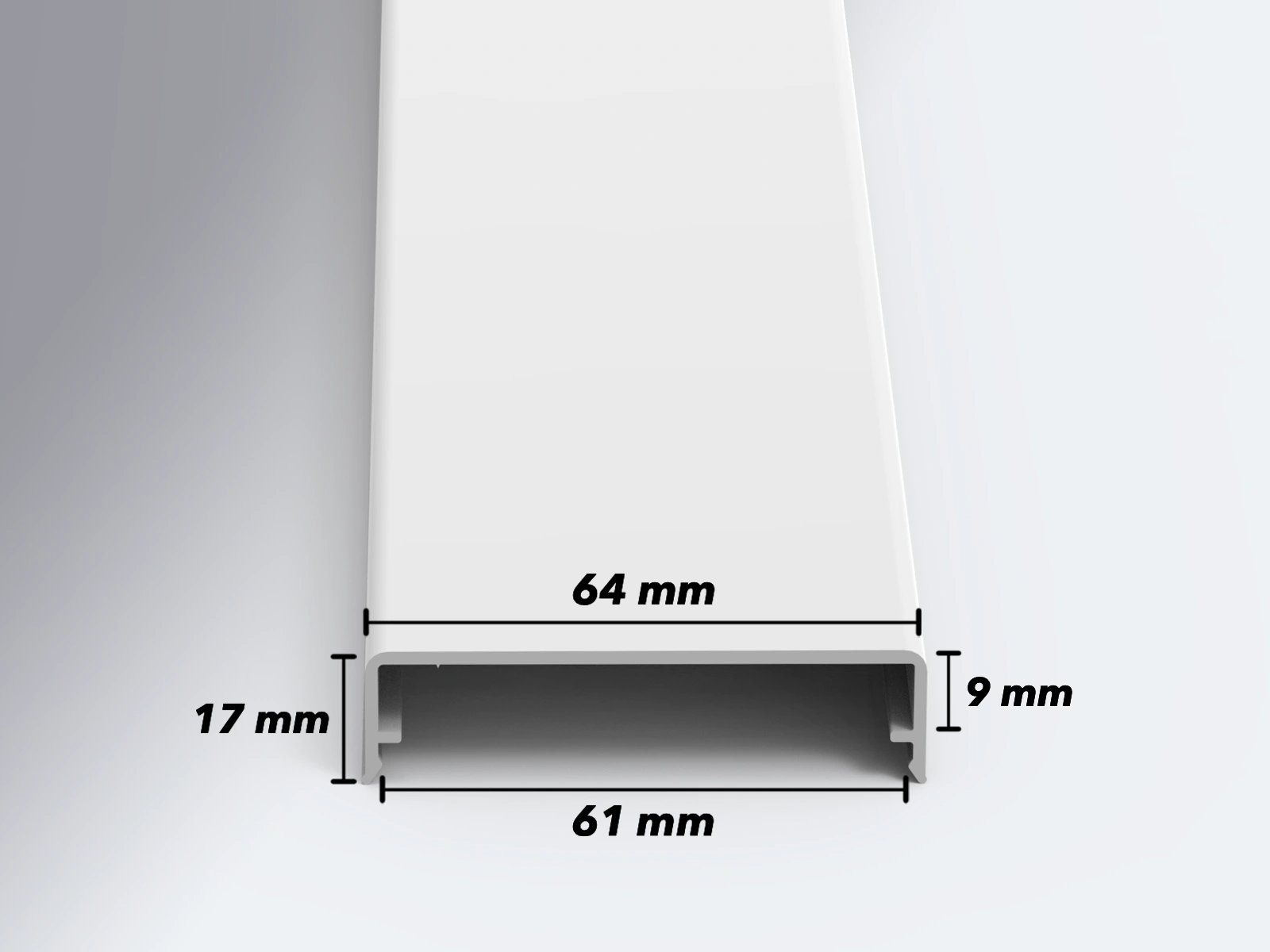 Maße von Klemmdeckel weiß