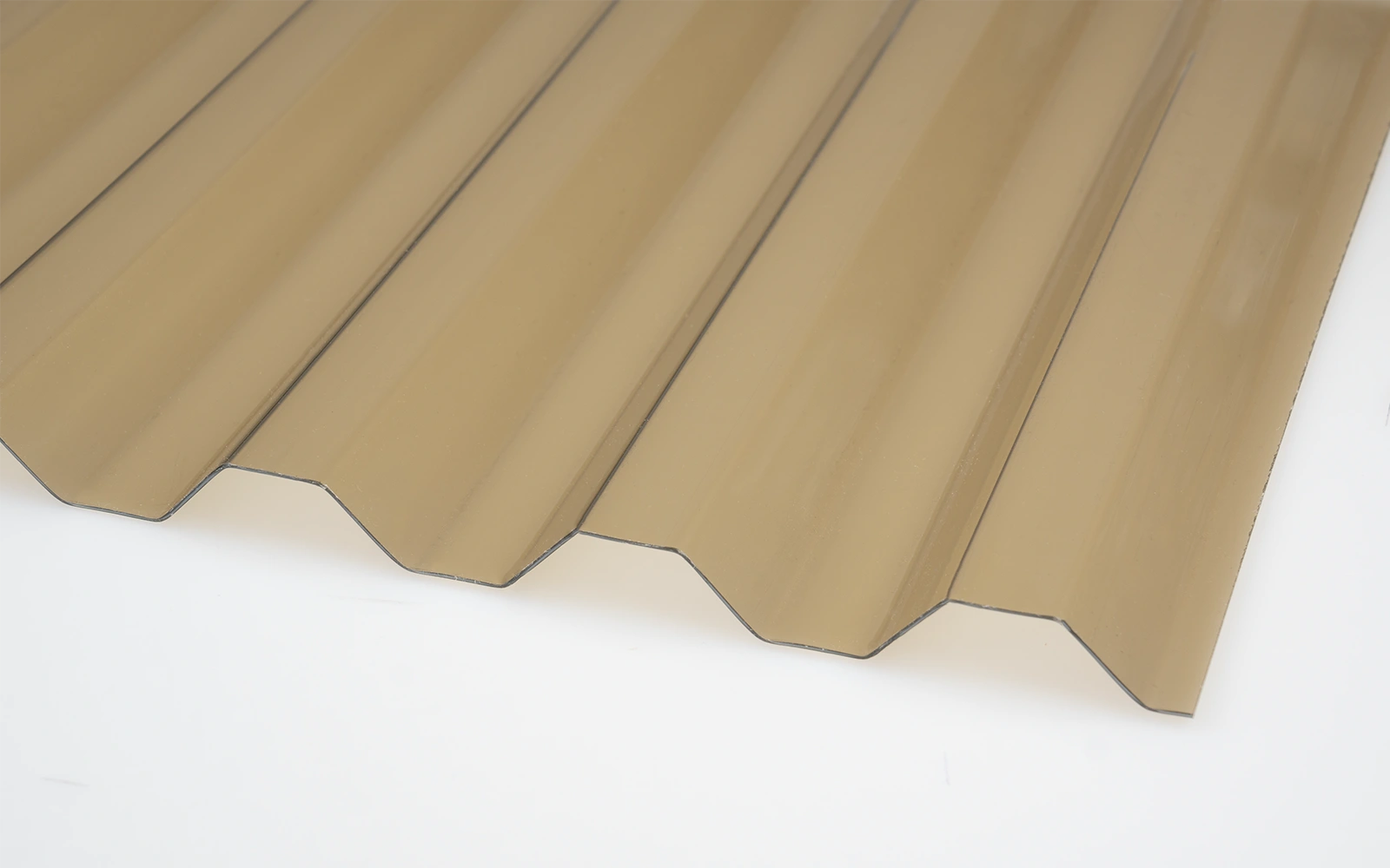 PVC Wellplatte 70/18 Trapez - 1,2 mm bronze