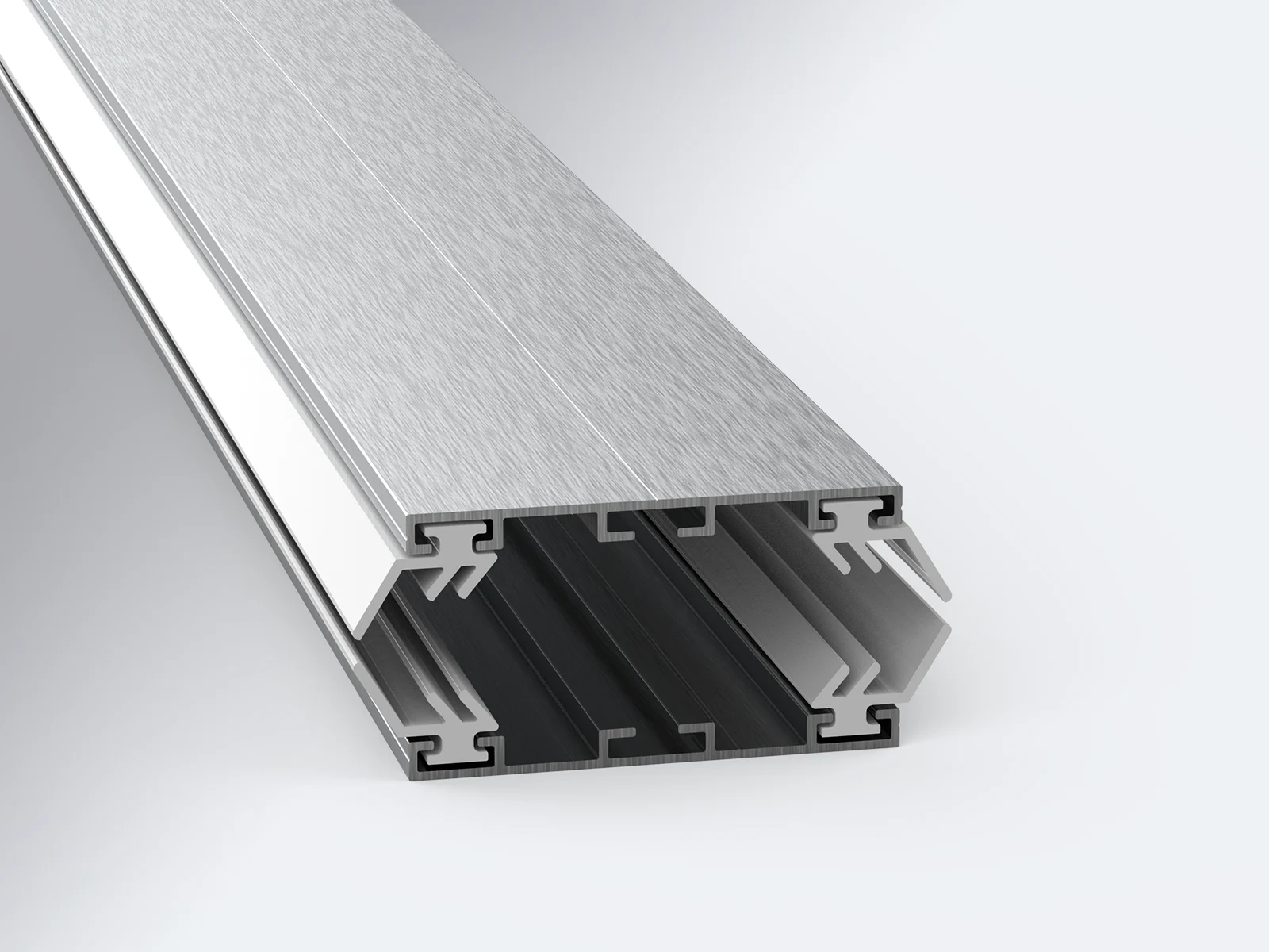 Durchschraubprofil Alu/Alu Aluminium Profil zur Befestigung von Doppelstegplatten