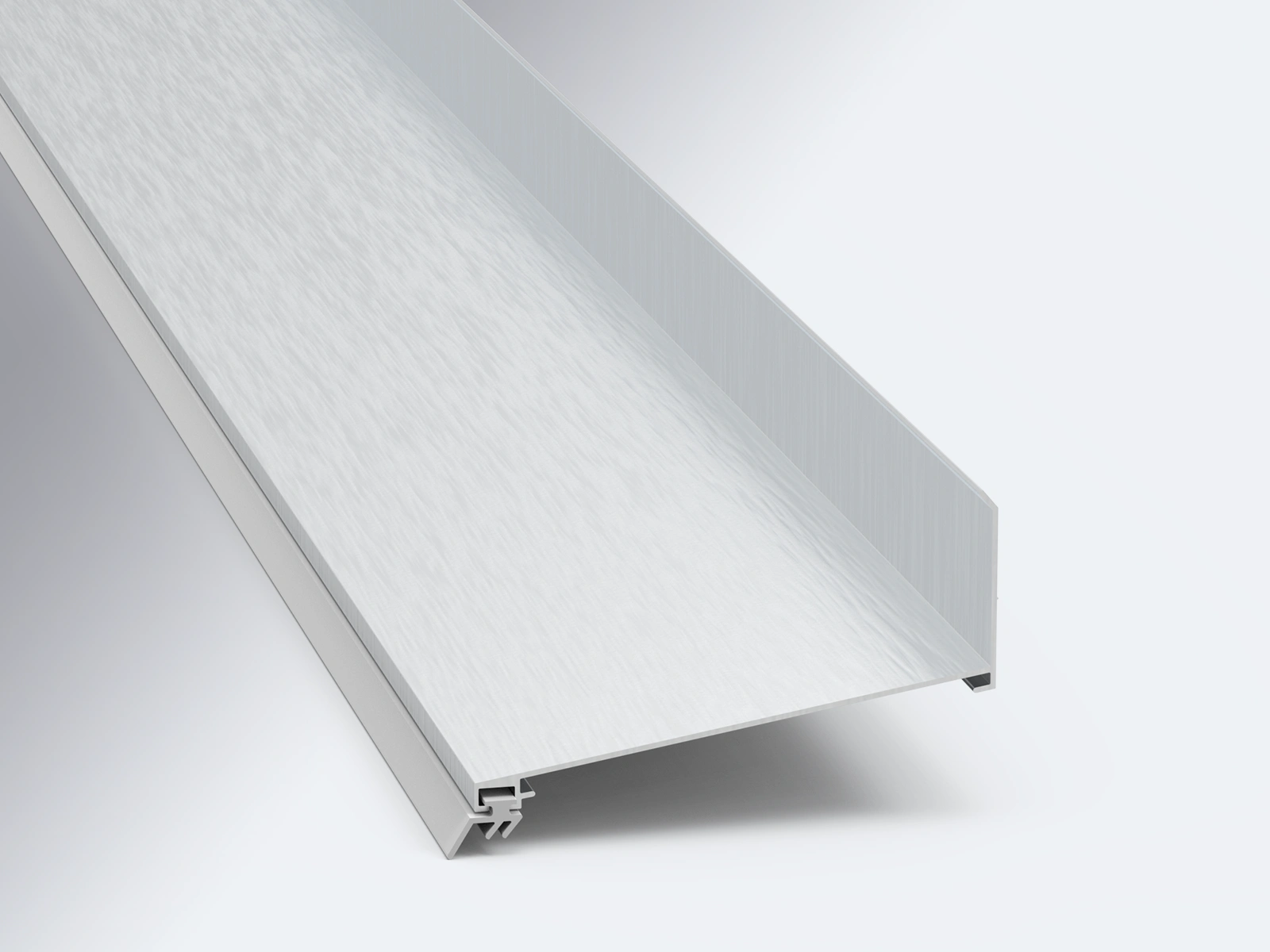 Alu Wandanschluss pressblank für Stegplatten