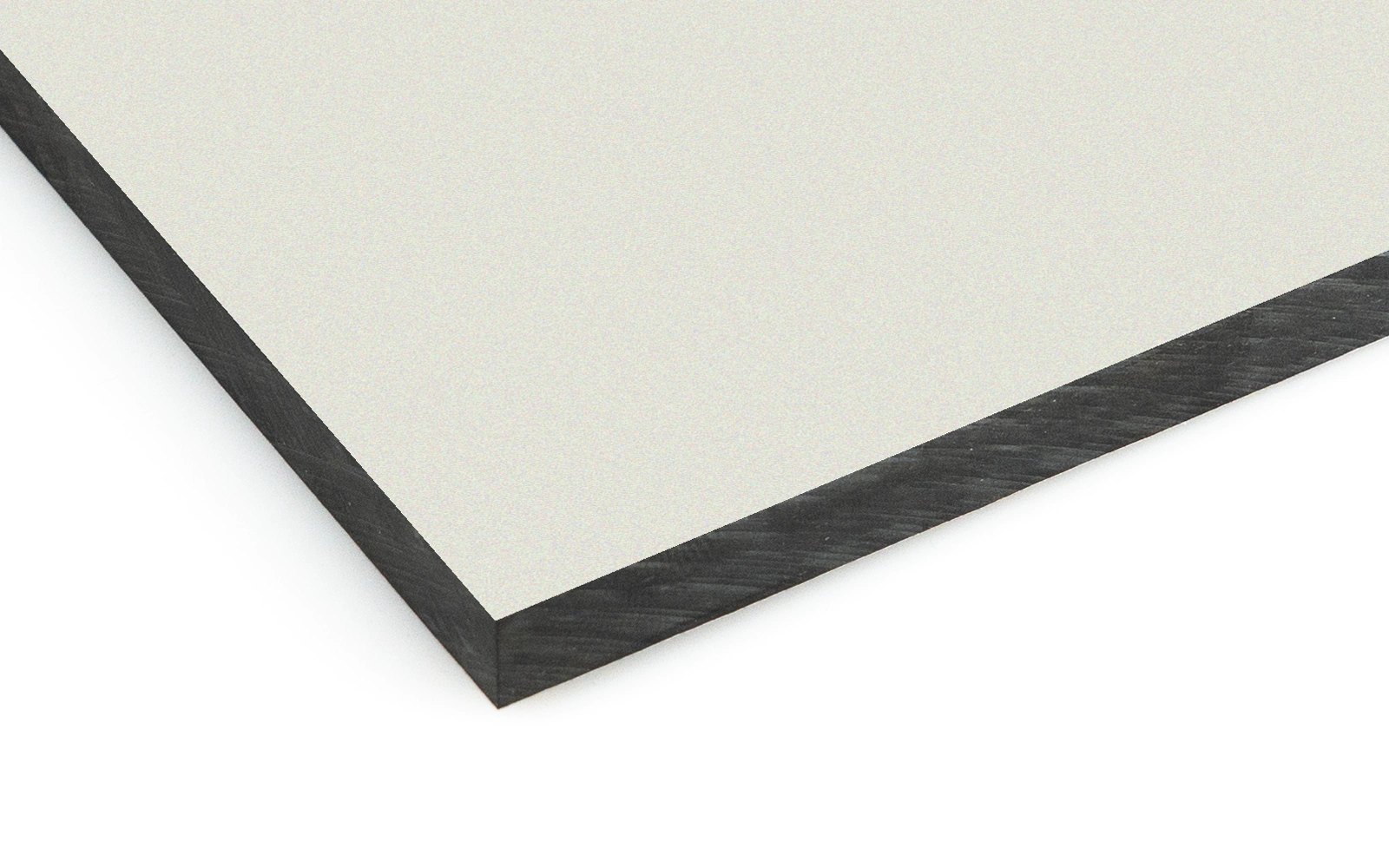 8mm-KRONOPLAN M-LINE HPL-Platte 0106 BS Porzellan Weiß – Oberflächenstruktur im Detail