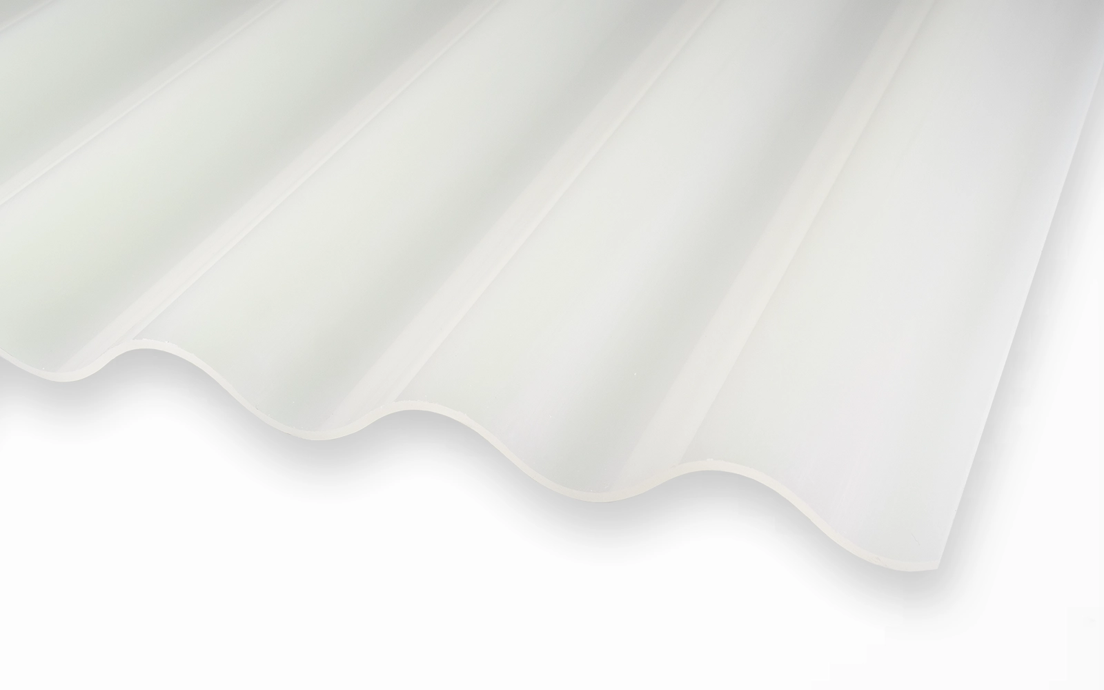 Acryl wellplatte sunstop effekt von Highlux in opal weiß