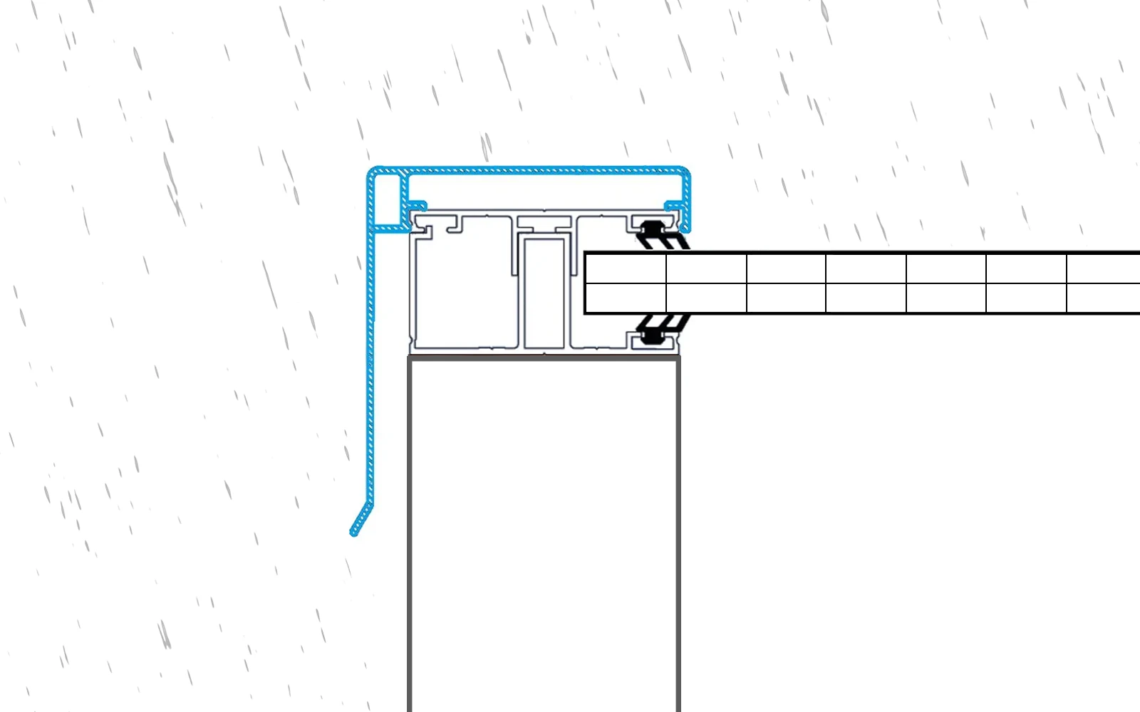 Anwendung des Klemmdeckel mit Wetterschenkel Anwendung des Klemmdeckel mit Wetterschenkel