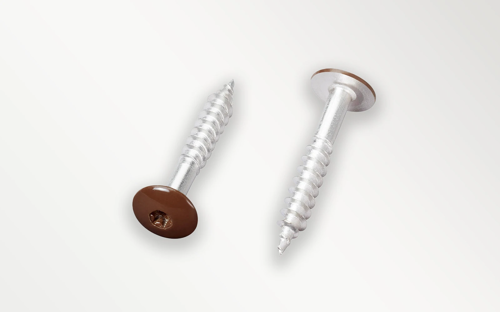 Braune Schrauben für HPL Platten RAL 8017