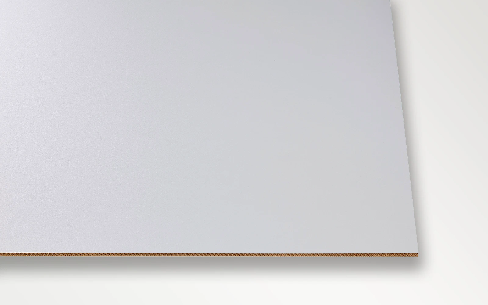 Frontansicht von 8 mm HPL Fassadenplatte lichtgrau RAL 7035 für Balkongeländer oder Fassaden