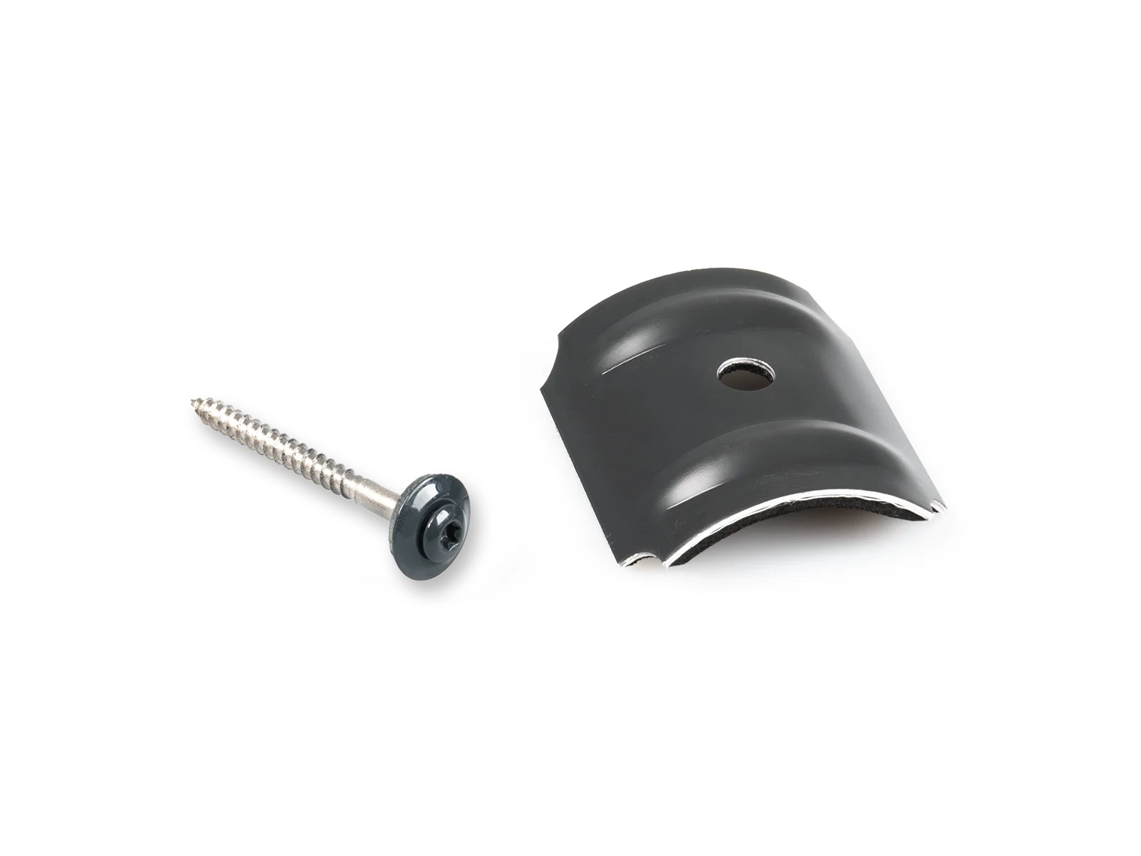 Anthrazit grau Alu Kalotten Sinus für Wellplatten inklusive Schraube Anthrazit grau Alu Kalotten Sinus für Wellplatten inklusive Schraube