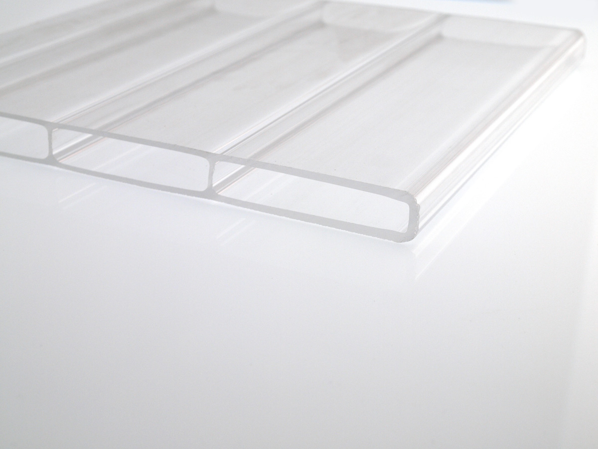 Acrylglas Stegplatte 16 mm 16/64 farblos Acrylglas Stegplatte 16 mm 16/64 farblos