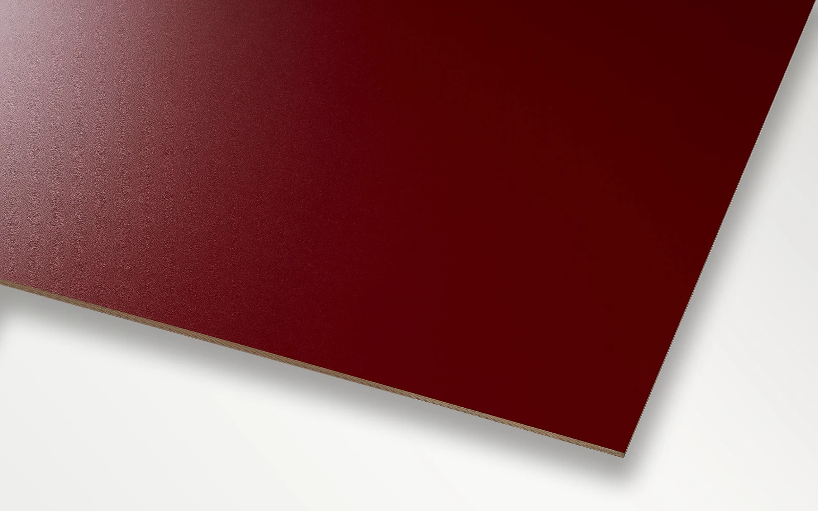 Oxidrote HPL Schichtstoffplatte 6 mmfür Innenanwendungen geignet - RAL 3009