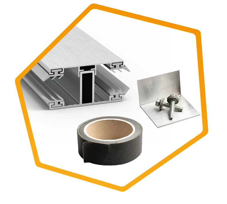 Alu Profile und Zubehör für 16 mm Doppelstegplatten