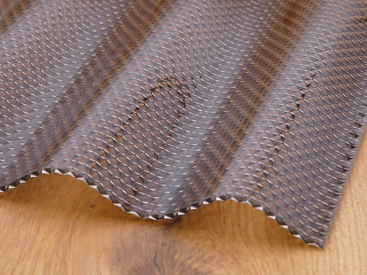 Wellplatte Polycarbonat 2,8 mm Sinus 76/18 rauchbraun WABE Wellplatte Polycarbonat 2,8 mm Sinus 76/18 rauchbraun WABE