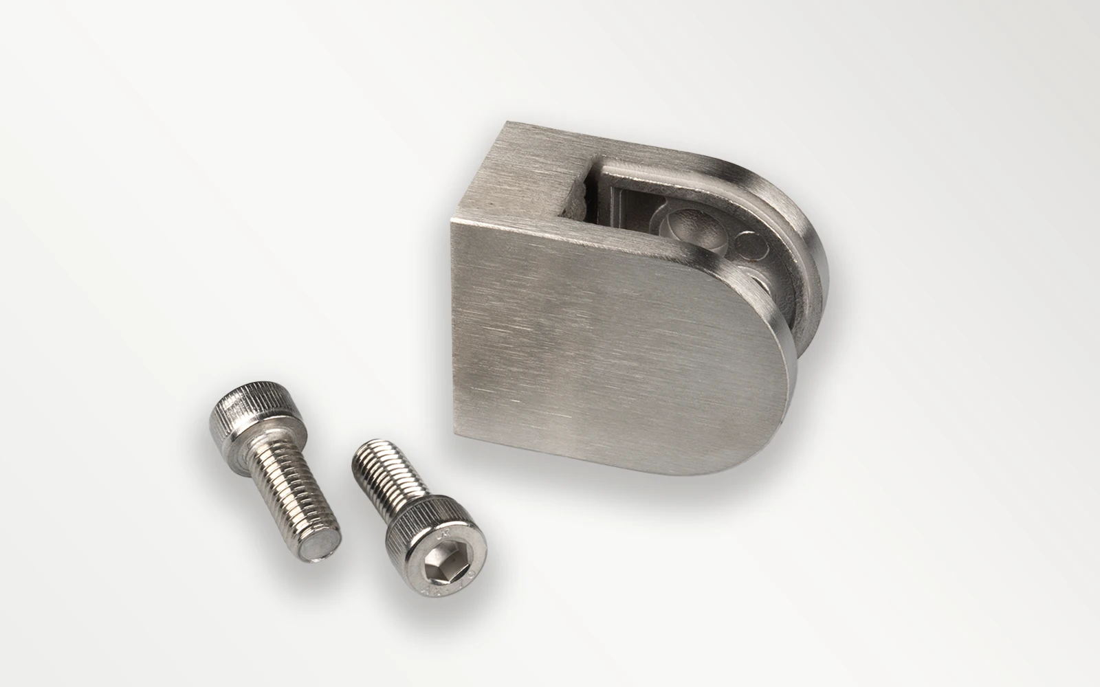 Klemmhalter für HPL Platten in 6-6 mm Stärke für Vierkantrohre