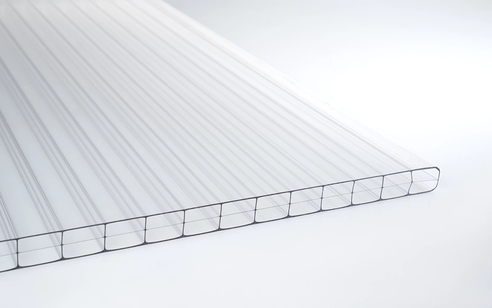Polycarbonat Stegplatte 16 mm - 3 Fach farblos 
