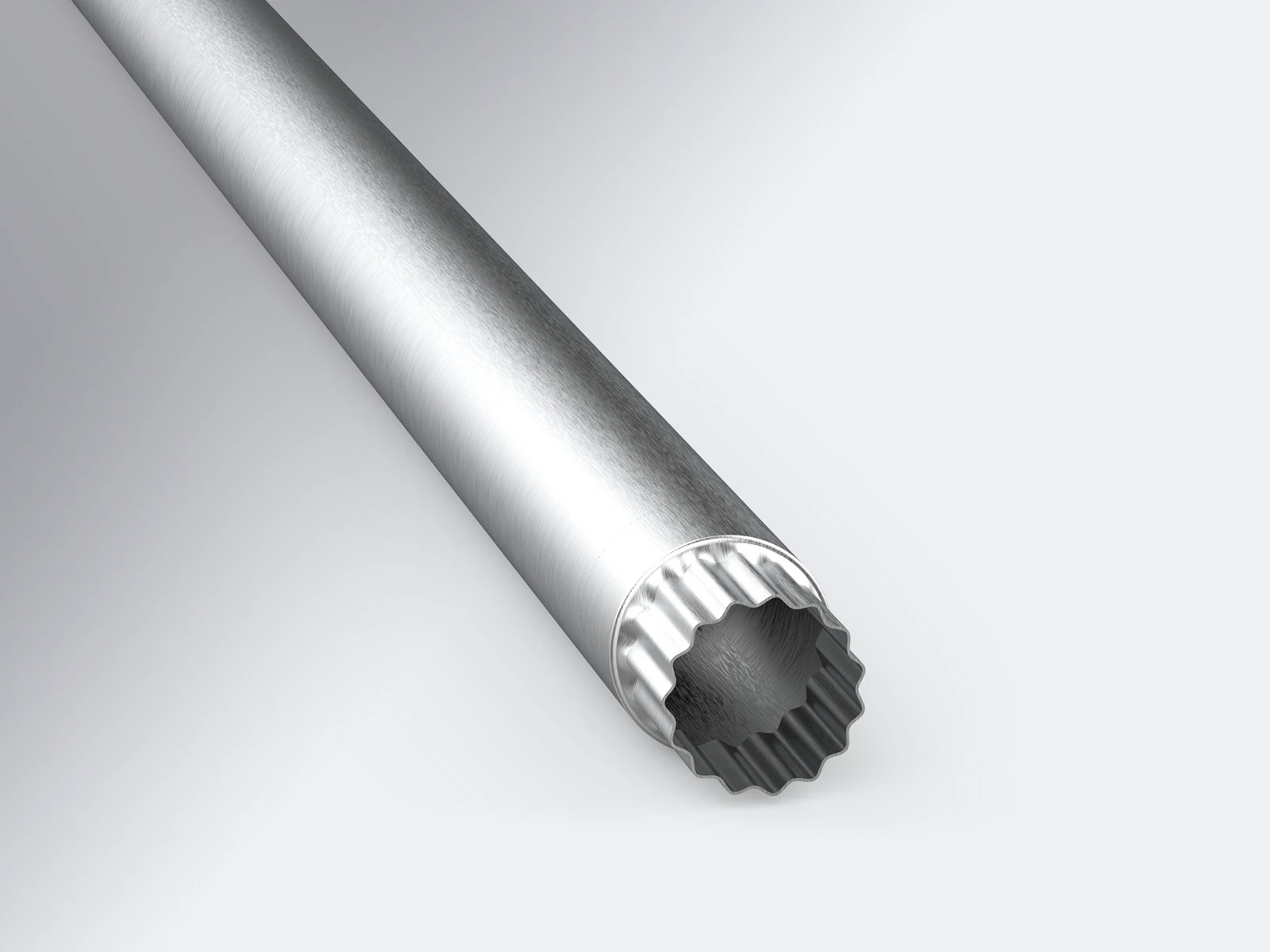 Fallrohr aus Aluminium in pressblank