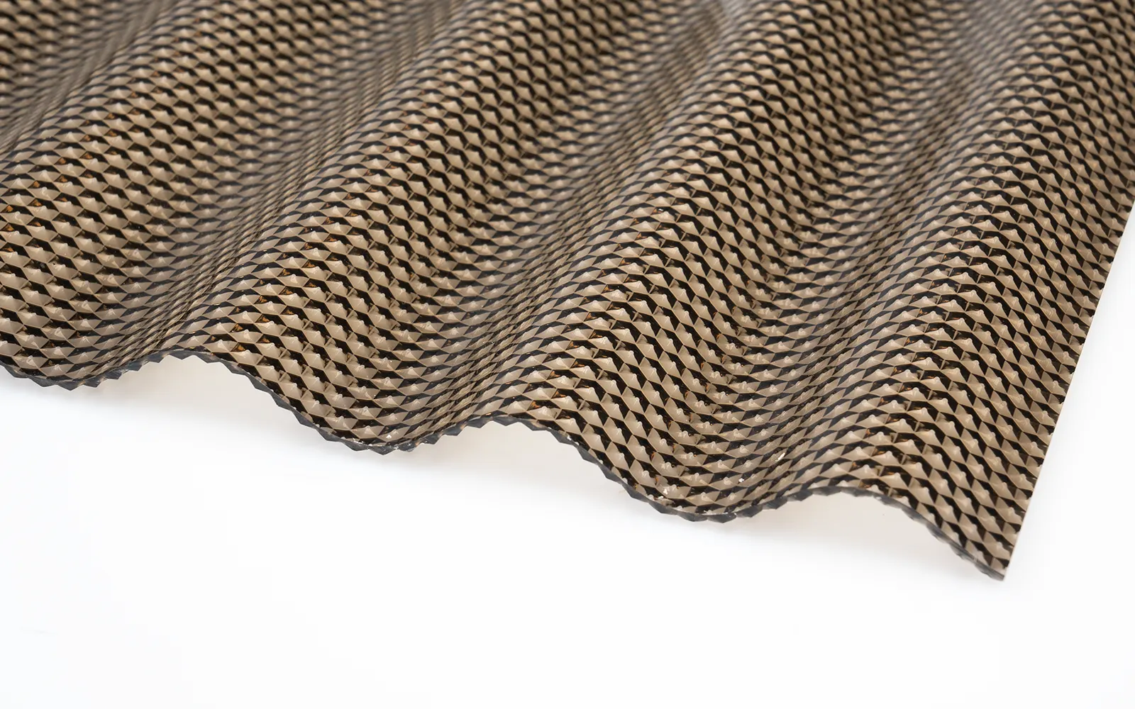 Bronze braun Wellplatte Sinus aus Polycarbonat Wellplatte Polycarbonat 2,8 mm Sinus 76/18 rauchbraun WABE