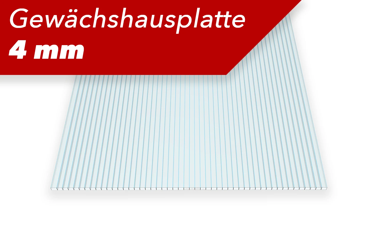 4 mm Starke Gewächshausplatte Ersatzplatte