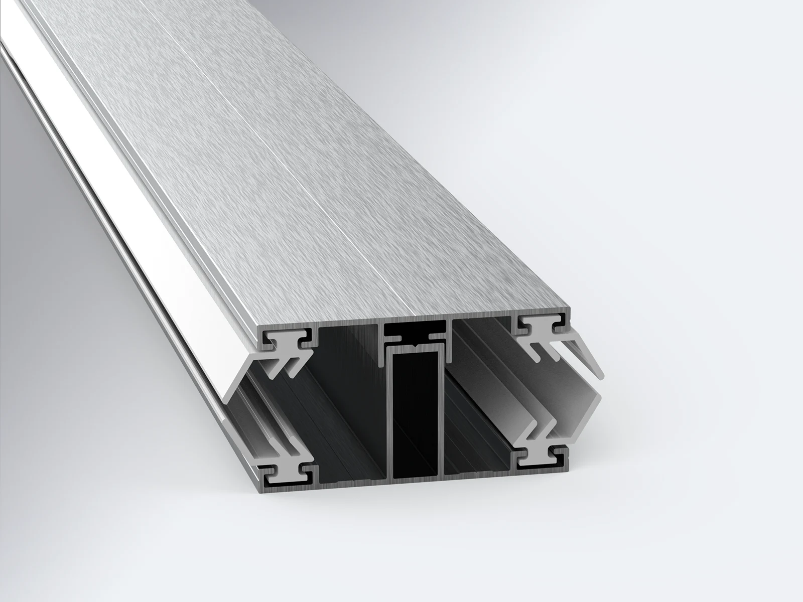 Verbindungsprofil für 16 mm Doppelstegplatten aus Alu Ober un Unterteil