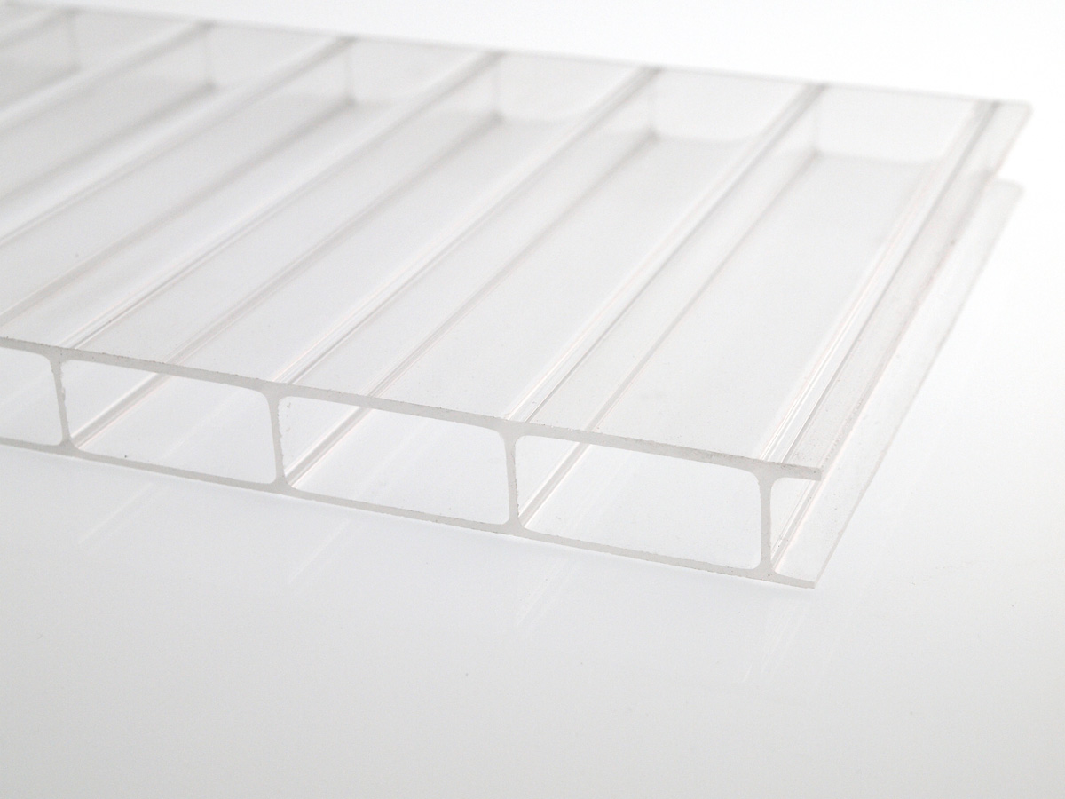 Acrylglas Stegplatte 16 mm 2-fach farblos Acrylglas Stegplatte 16 mm 2-fach farblos