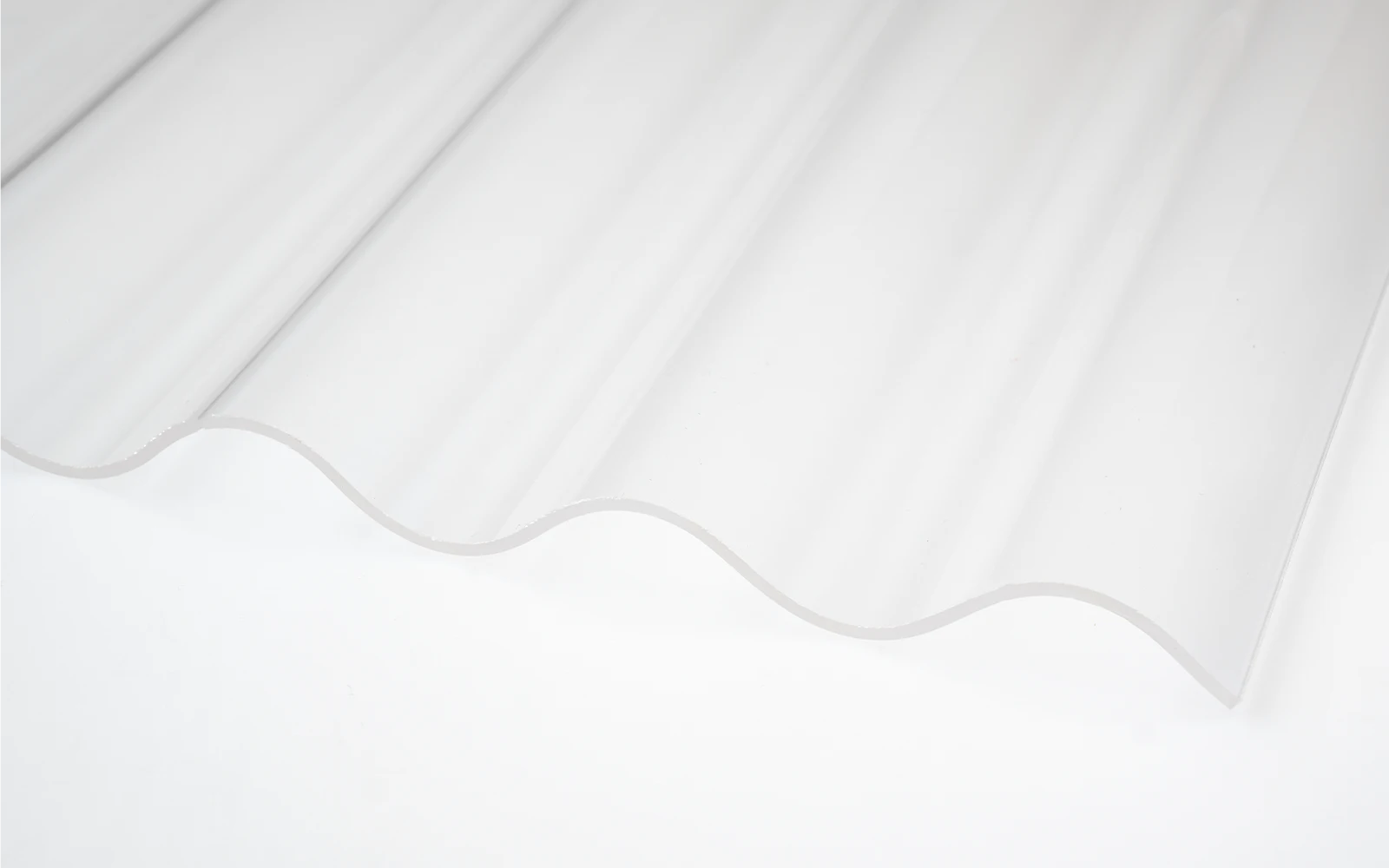 Wellplatte 2,5 mm glatt aus Polycarbonat 76/18