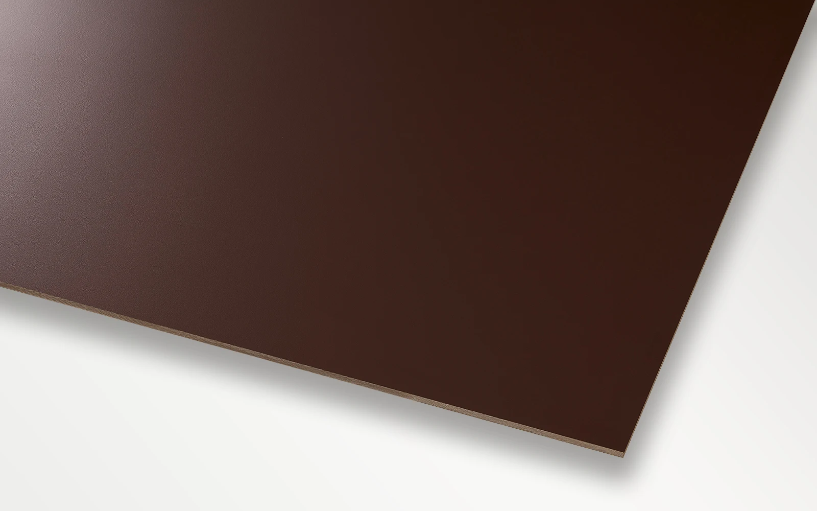Braune HPL Schichtstoffplatte 6 mmfür Innenanwendungen geignet - RAL 8017