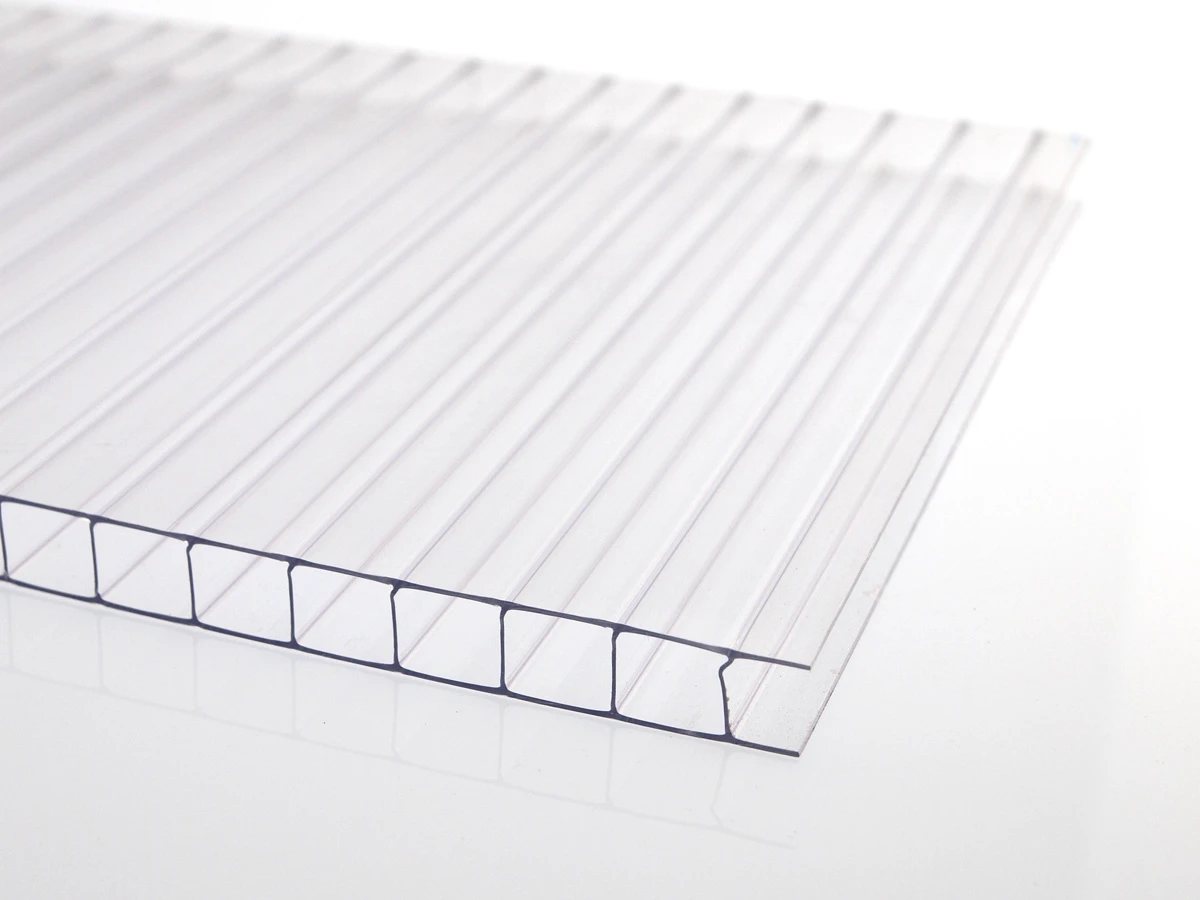 Doppelstegplatte 10 mm Polycarbonat farblos Doppelstegplatte 10 mm Polycarbonat farblos