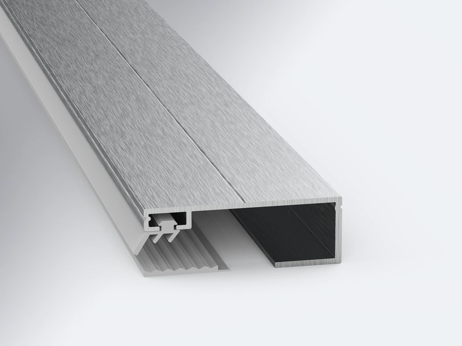 Randprofil aus Alu für 8-10 mm VSG Glas und Stegplatten Randprofil aus Alu für 8-10 mm VSG Glas und Stegplatten