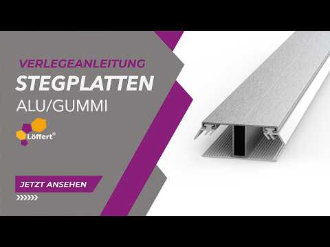 Verbindungsprofil Alu/Gummi für 16 mm Stegplatten - 60 mm breit