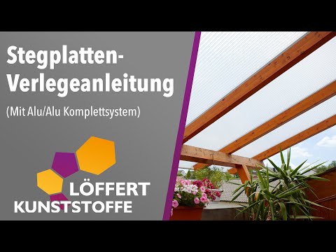 Doppelstegplatten 16 mm Komplettset  3-Fach farblos Polycarbonat - 2500 x 6090 mm